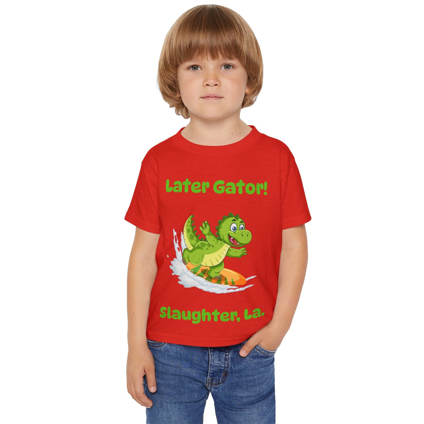 Toddler Later Gator Surfboard Tee