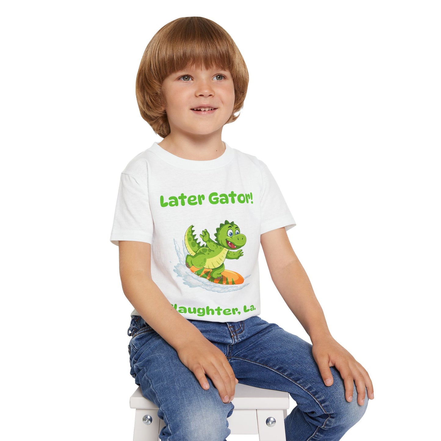 Toddler Later Gator Surfboard Tee