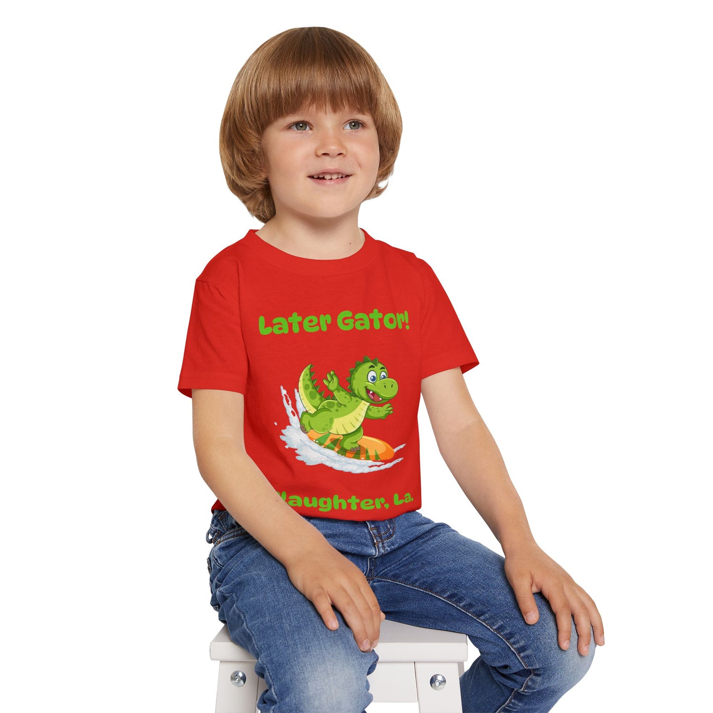 Toddler Later Gator Surfboard Tee