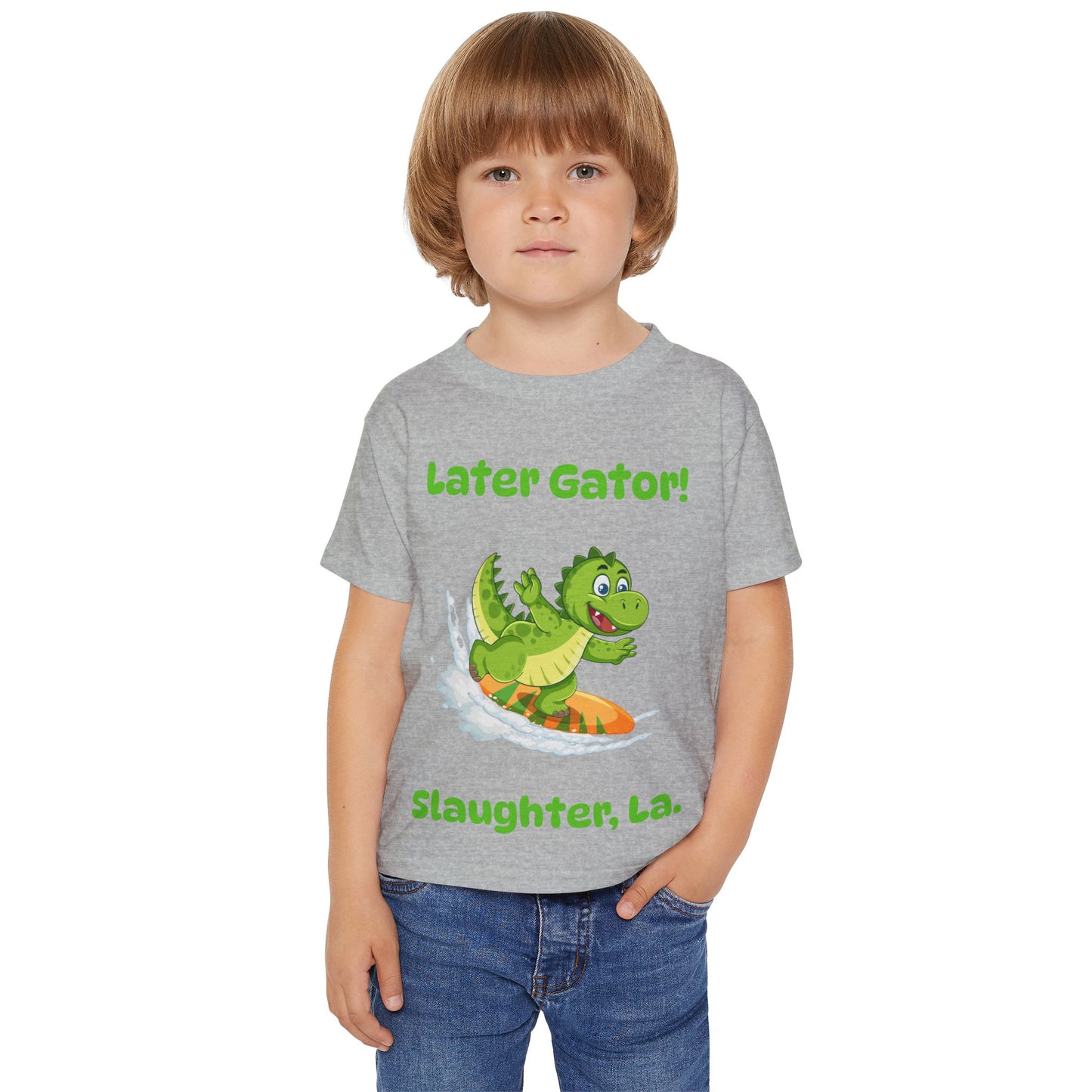 Toddler Later Gator Surfboard Tee