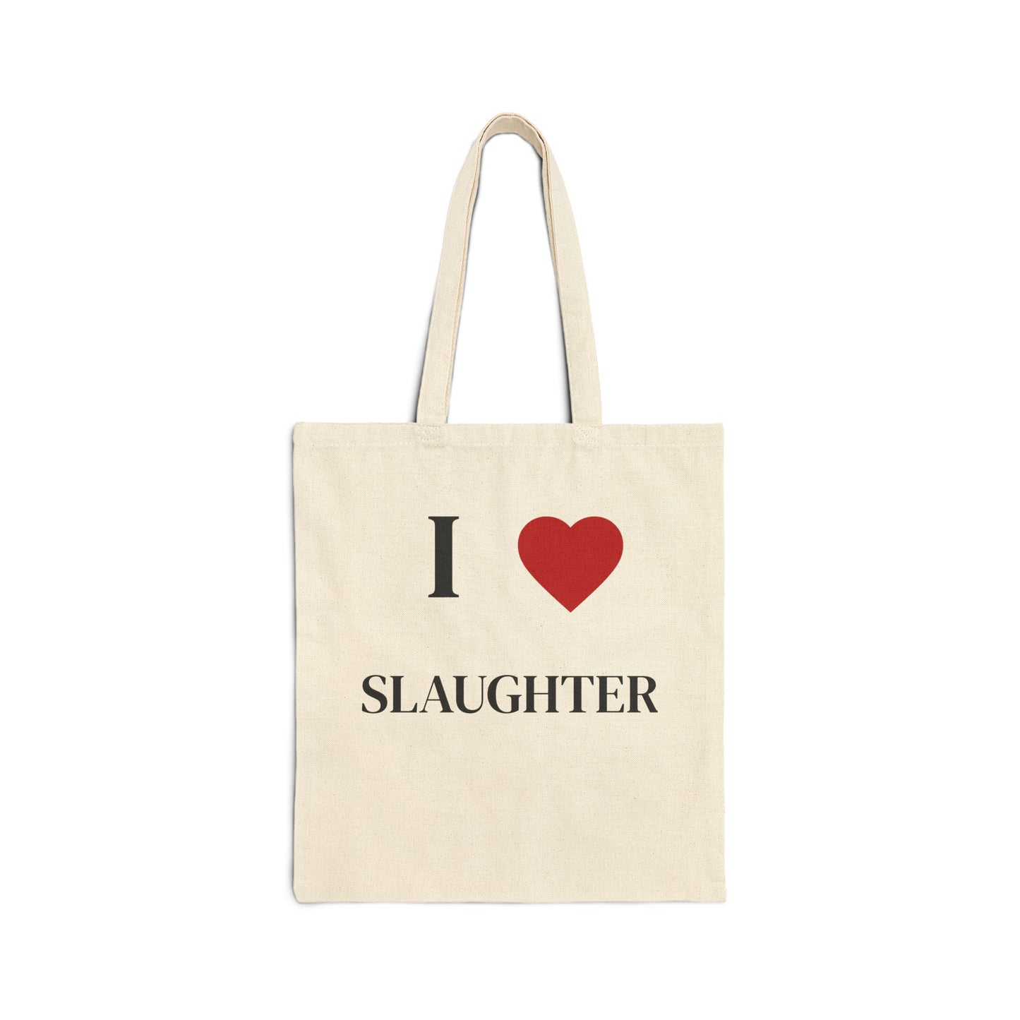 I Heart Slaughter Canvas Tote