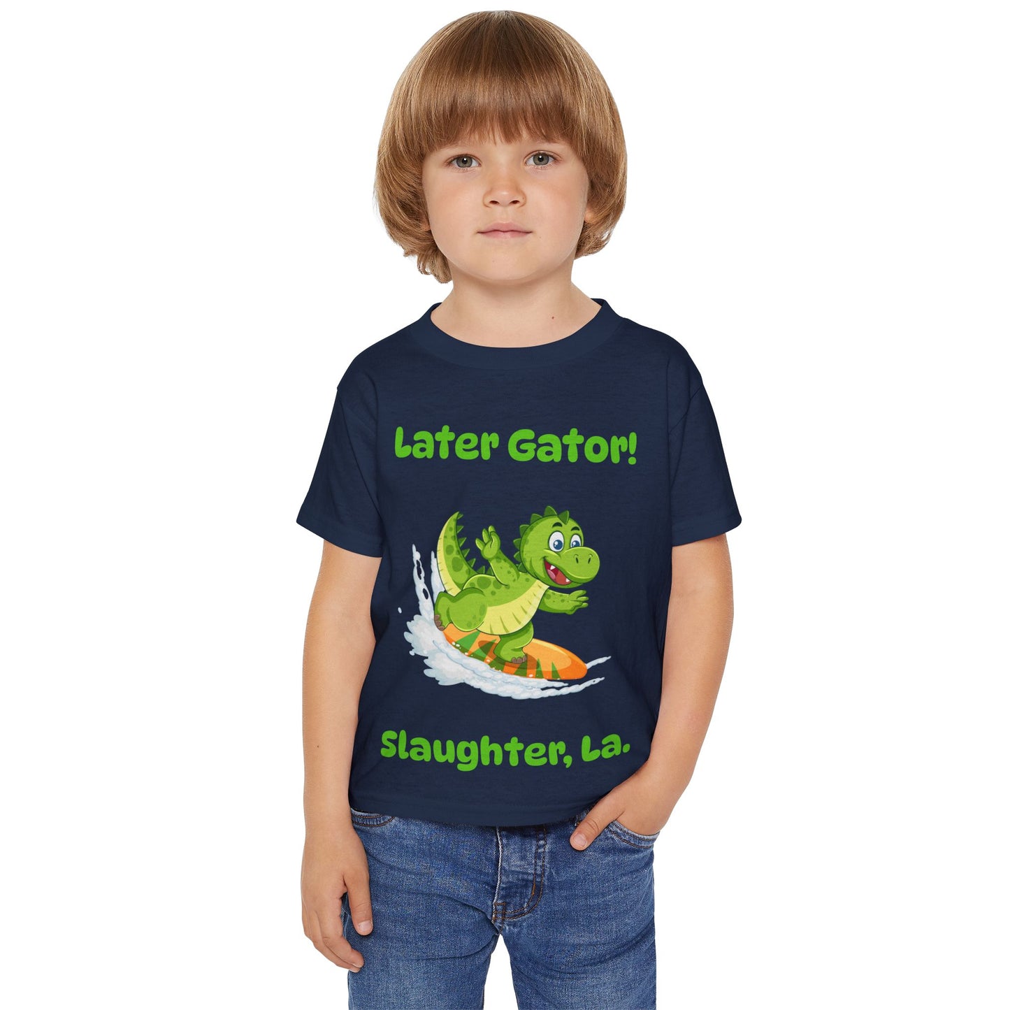 Toddler Later Gator Surfboard Tee