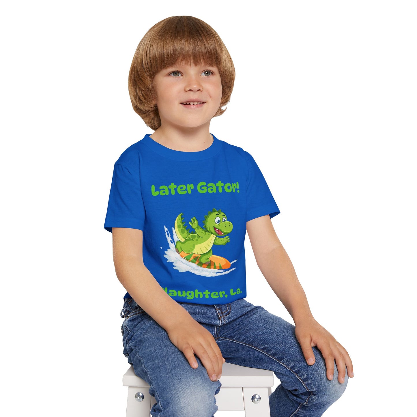 Toddler Later Gator Surfboard Tee