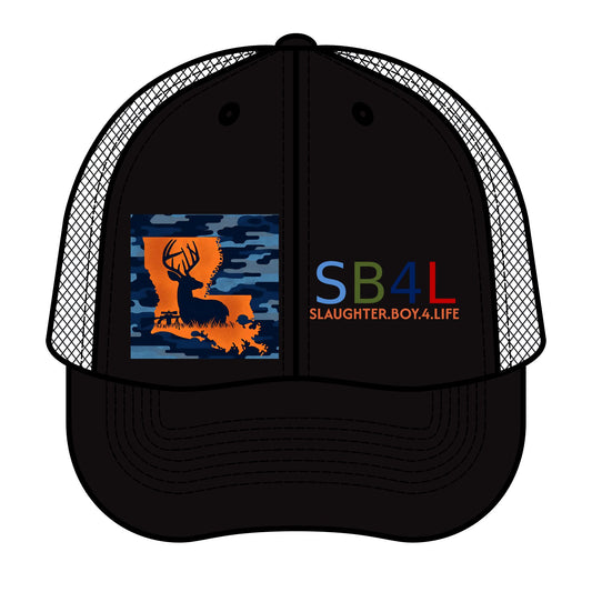 Retro Trucker Hat with Louisiana Camo Design with Deer | SB4L