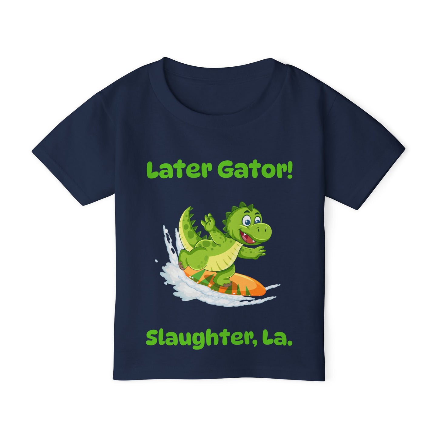 Toddler Later Gator Surfboard Tee