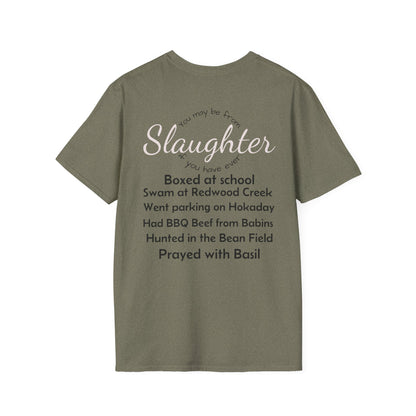Unisex Casual T-Shirt with Fun Slaughter Theme