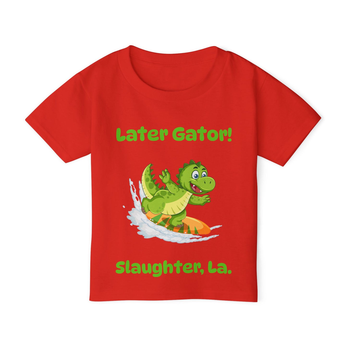 Toddler Later Gator Surfboard Tee