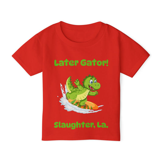 Toddler Later Gator Surfboard Tee