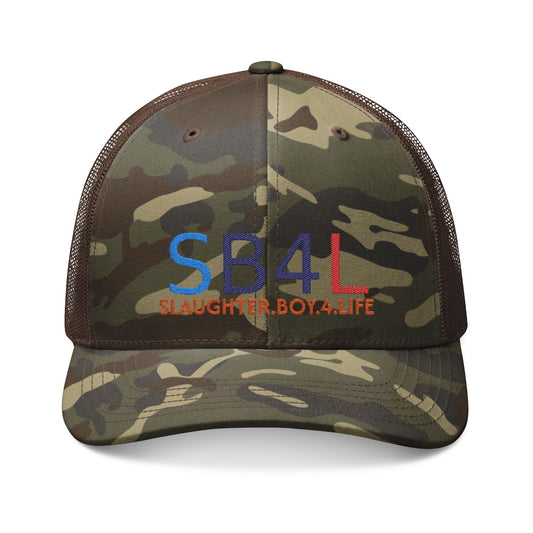 Camo Embroidered Trucker Hat, SB4L