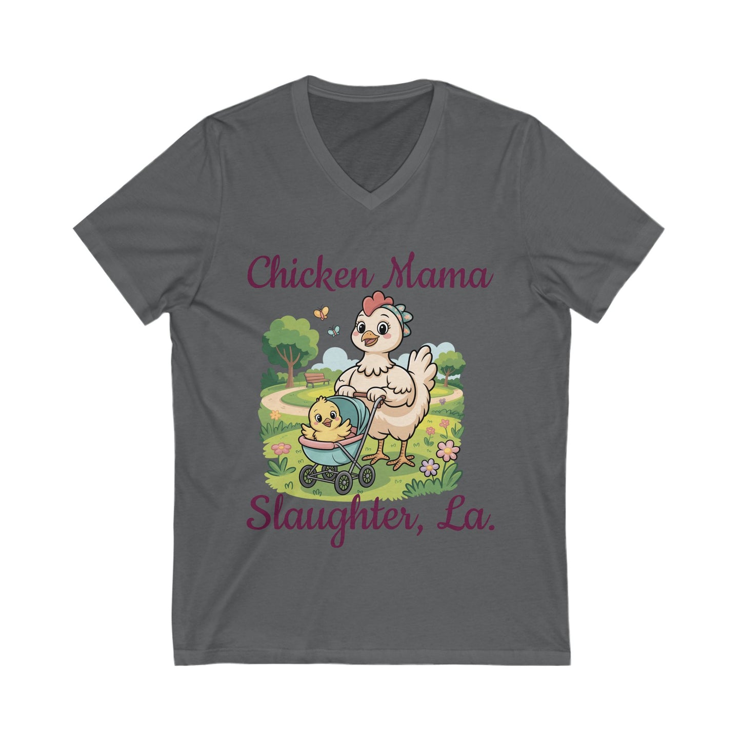 Women's Chicken Mama V-Neck Tee