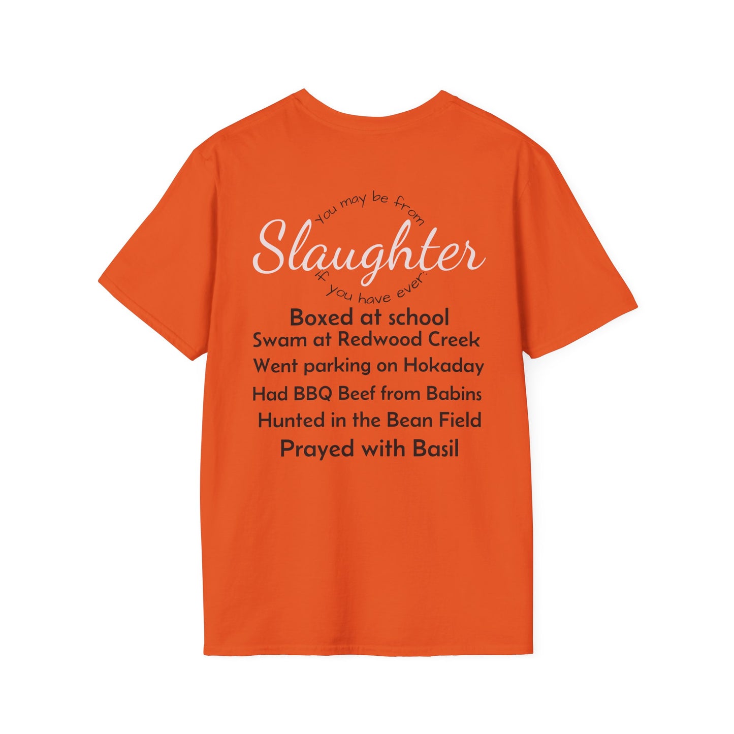 Unisex Casual T-Shirt with Fun Slaughter Theme