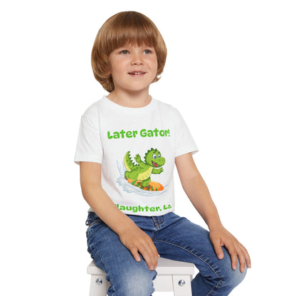 Toddler Later Gator Surfboard Tee