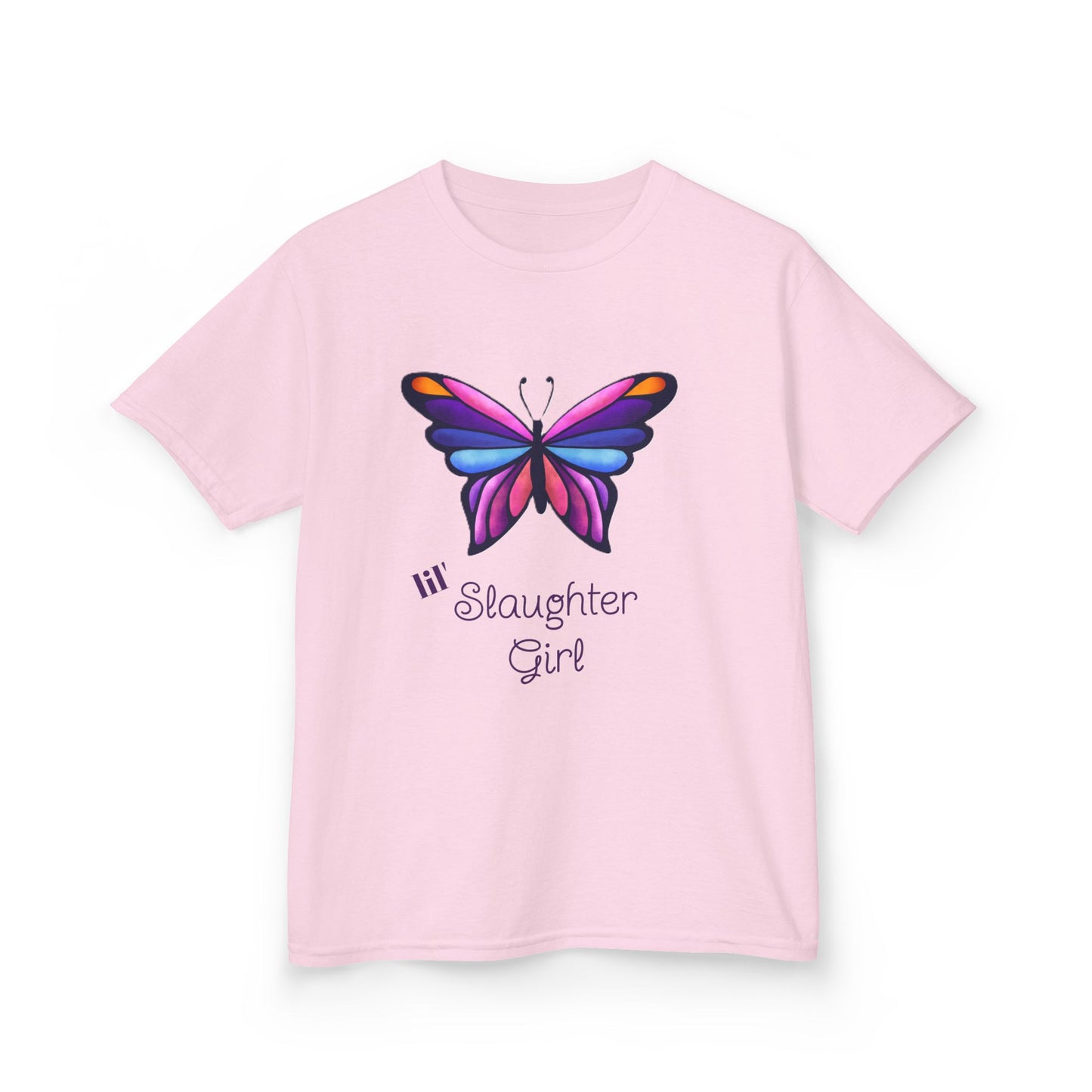 Girl's Colorful Butterfly Tee