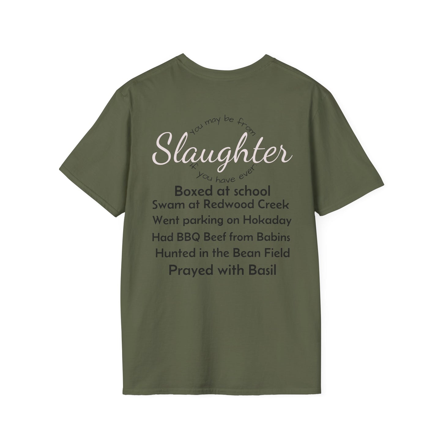 Unisex Casual T-Shirt with Fun Slaughter Theme