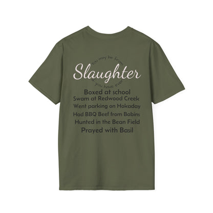 Unisex Casual T-Shirt with Fun Slaughter Theme
