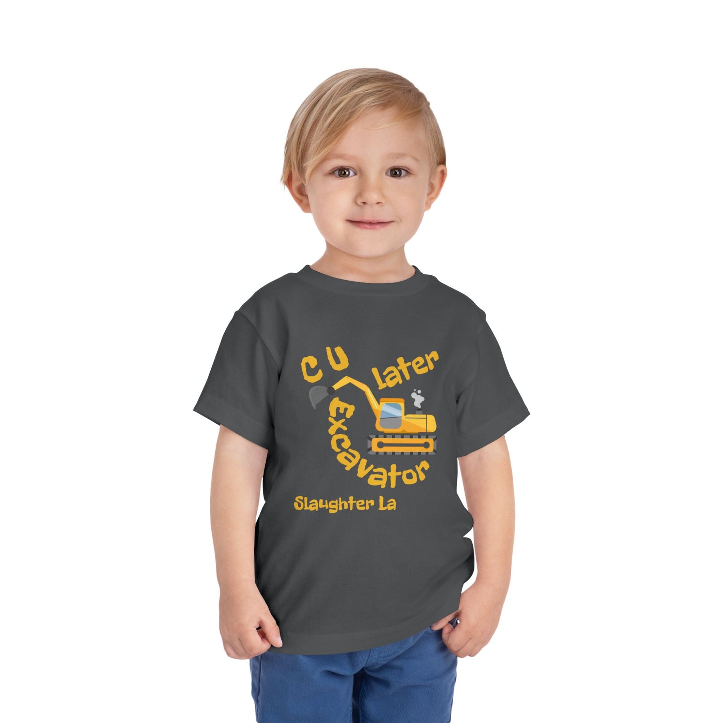 Toddler "C U later, Excavator" Tee