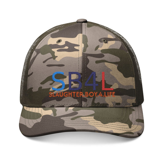 Camo Embroidered Trucker Hat, SB4L