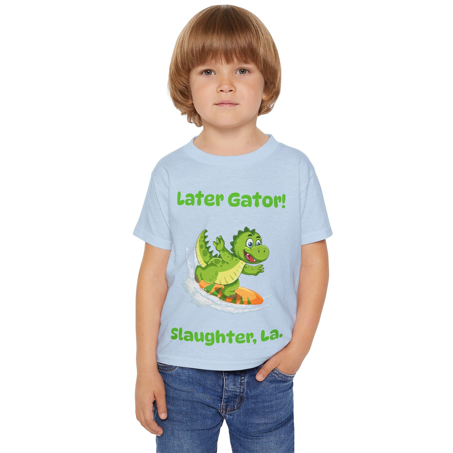 Toddler Later Gator Surfboard Tee