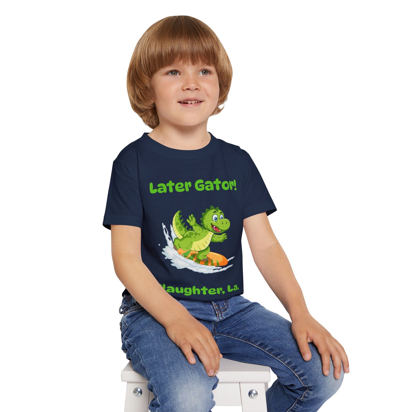 Toddler Later Gator Surfboard Tee