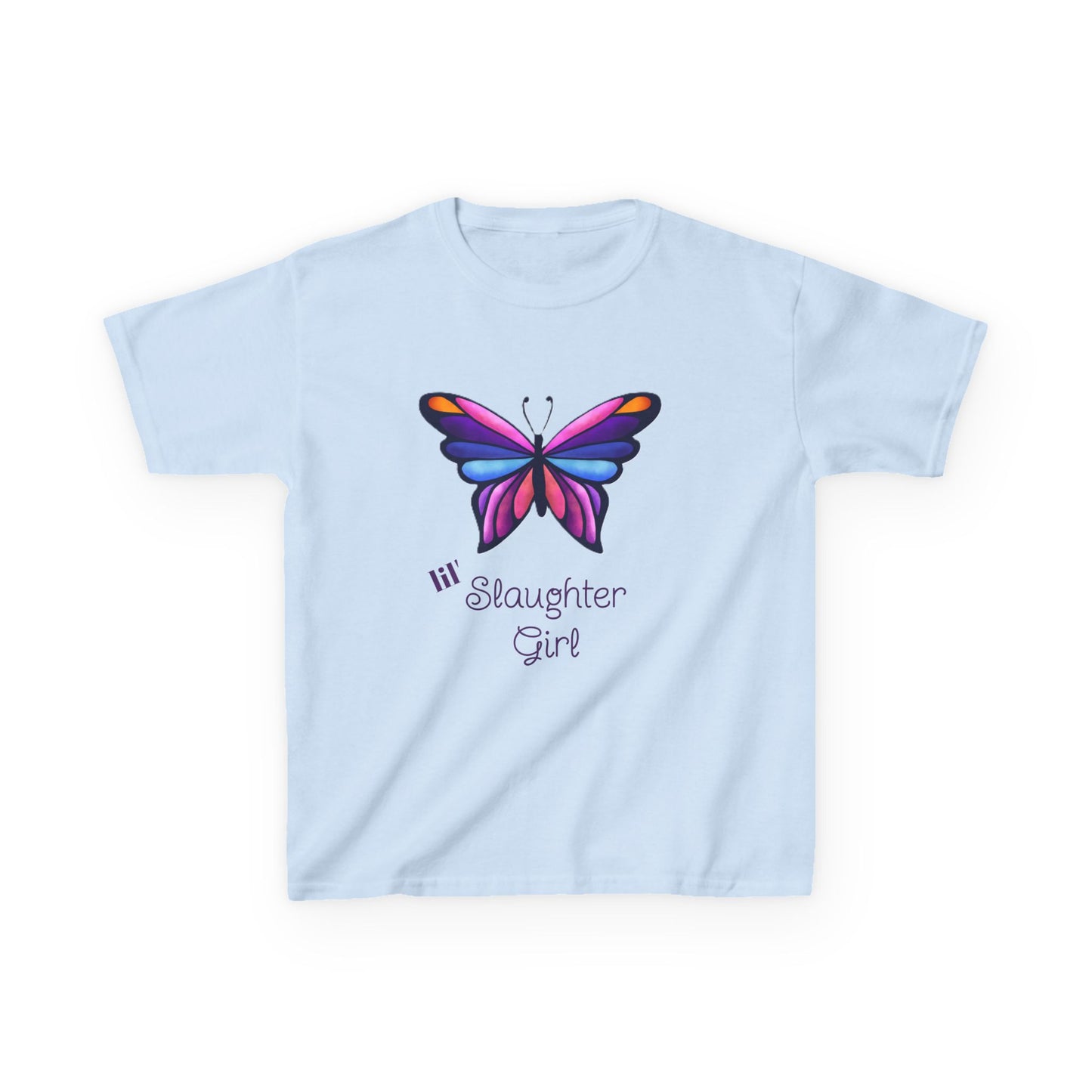 Girl's Colorful Butterfly Tee