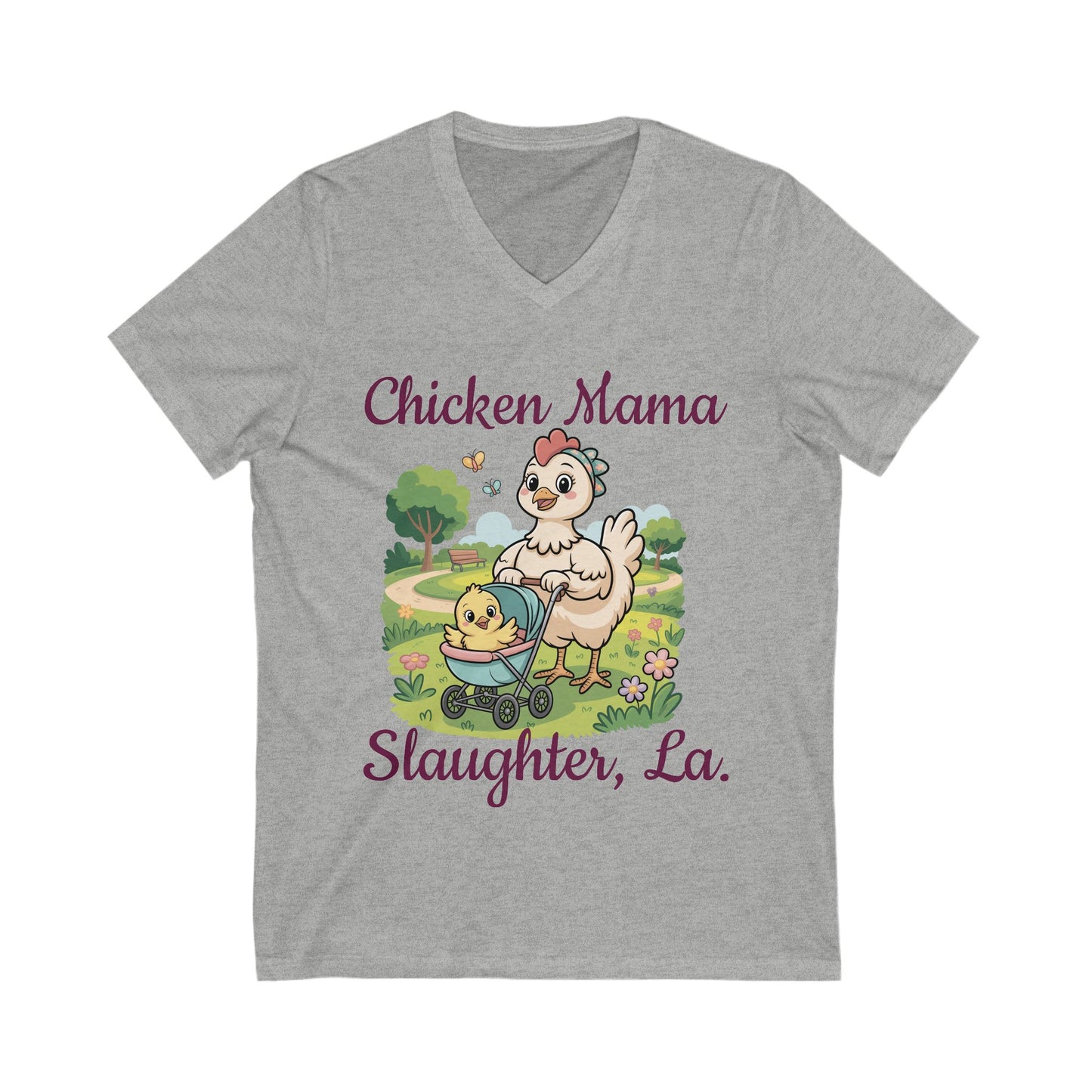 Women's Chicken Mama V-Neck Tee