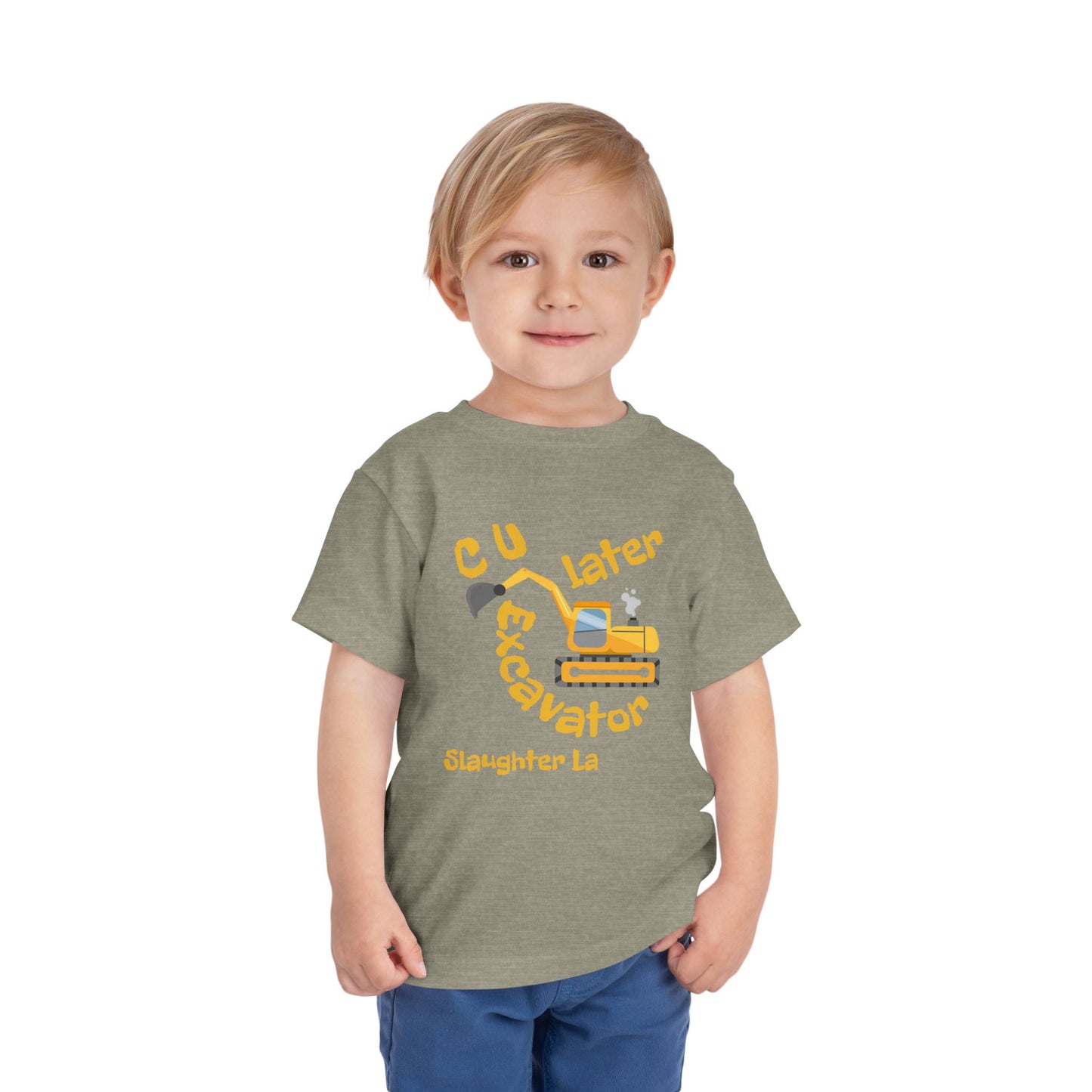 Toddler "C U later, Excavator" Tee