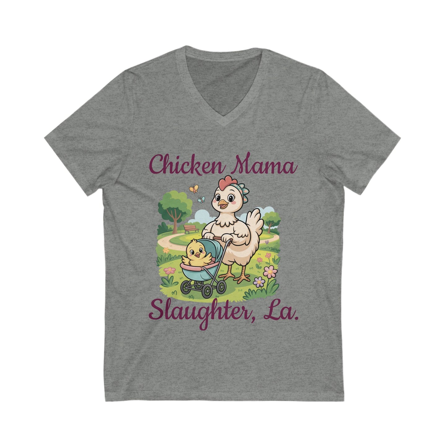 Women's Chicken Mama V-Neck Tee