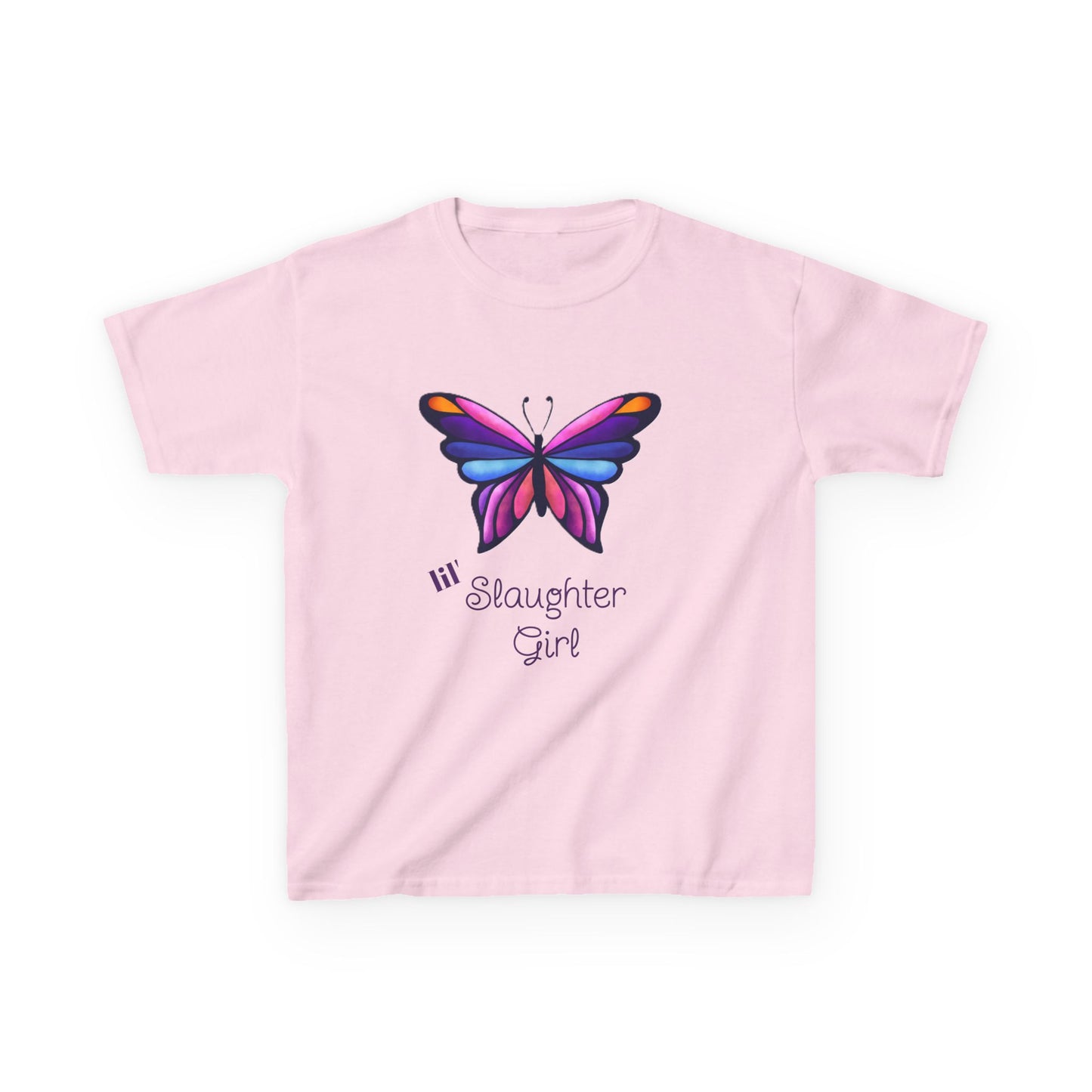 Girl's Colorful Butterfly Tee