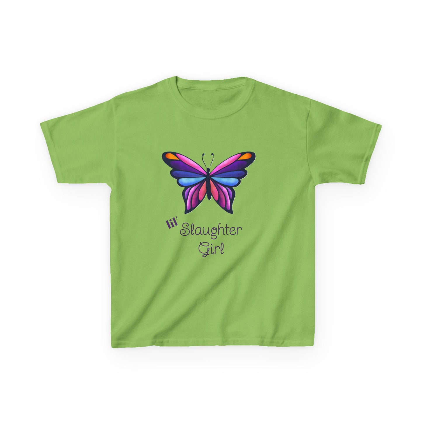 Girl's Colorful Butterfly Tee