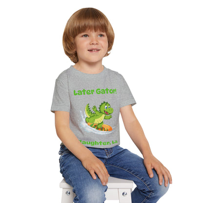 Toddler Later Gator Surfboard Tee